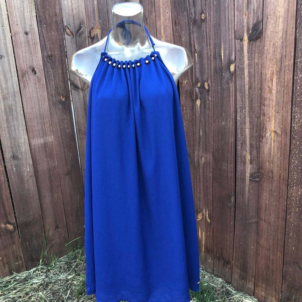 GUESS Tunic Dress Halter Open Back - Picture 2 of 7